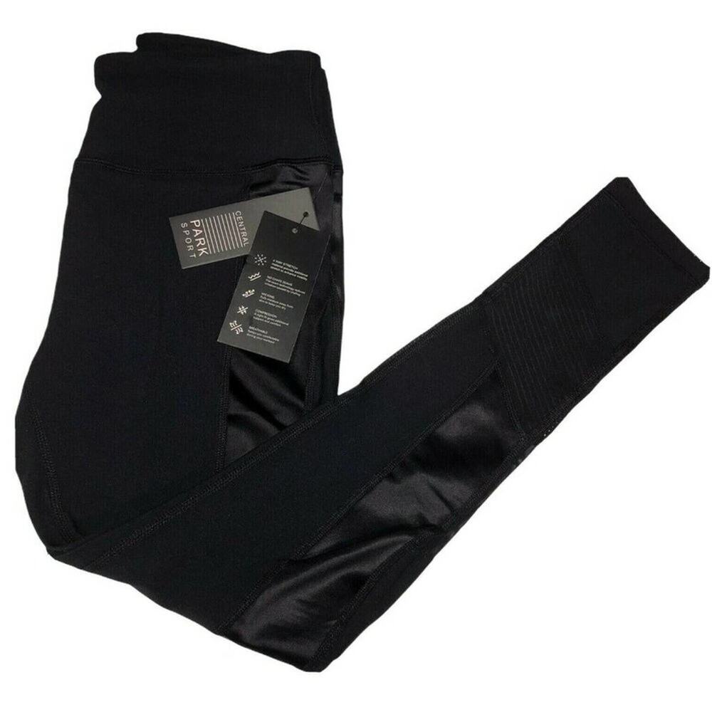Central Park Sport Leggings Women's Black NWT